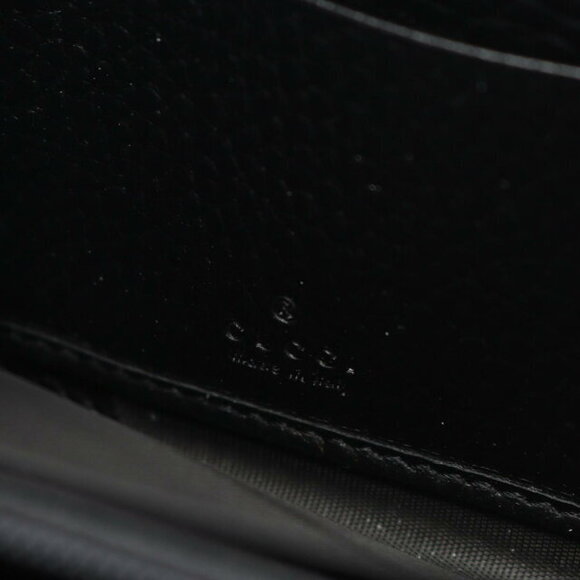 Gucci Marmont GG Round Long Wallet Canvas Leather Beige Black - Picture 4 of 4